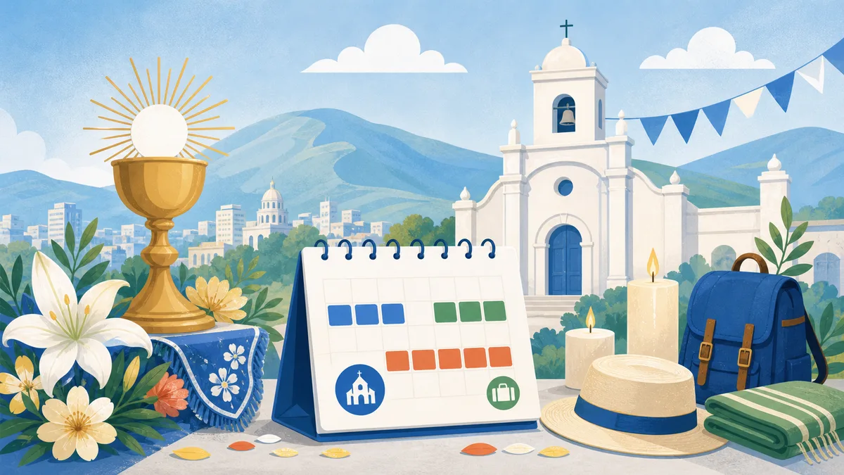 Ilustración de calendario de feriados de junio en Bolivia 2026
